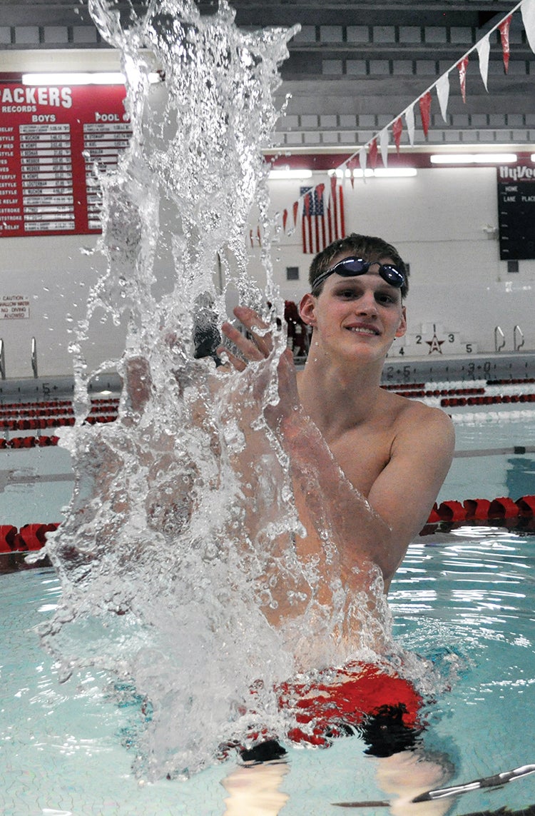 Austin senior swimmer Nick Brehmer will be swimming in his fourth and final Class ‘A’ state swimming and diving meet this weekend in Minneapolis. -- Rocky Hulne/photodesk@austindailyherald.com
