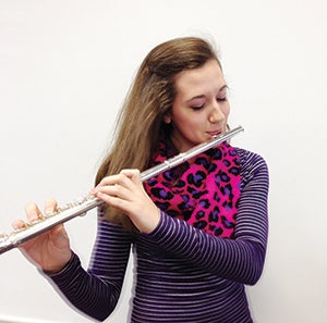 Senior flutist Laura Siegfreid, who was recently named a “Best in Site” winner at solo/ensemble contest and received an honorable mention at the Dorian Music Festival at Luther College, will be a featured soloist at Tuesday’s concert. -- Photo provided