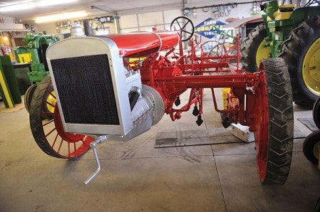 A Toro "To-Ro" cultivator, which Lee Sackett restored for Toro's 100th anniversary, among other Toro equipment, is on display currently in Lee J. Sackett, Inc.'s showroom and is just one of the rare examples of tractors he has restored.. Lee believes that particular one was made in 1919.