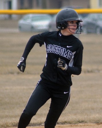 Blooming Prairie's Sam Ivers rounds second base in BP Monday. -- Rocky Hulne/sports@austindailyherald.com