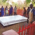 Didumo Alemo returned to Gambela, Ethiopia, in April to see this gravesite, where her father, Agwa Alemo, is buried, and to visit her family members who live in that region.