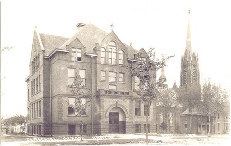 St. Columbus school is shown in 1914. Photo provided