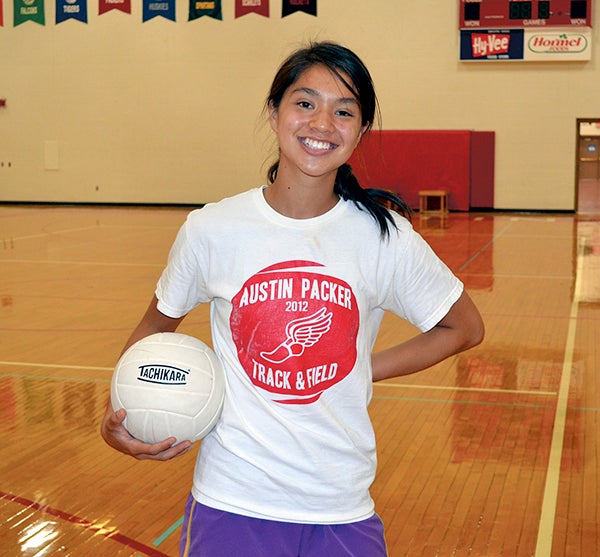 Austin senior volleyball player Rachel Wahlert. -- Rocky Hulne/sports@austindailyherald.com
