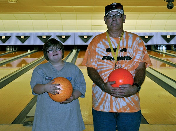 From left: Tyra Wiles and Steven Mellon will each be competing in the Special Olympics Minnesota Area 10 bowling tournament at Echo Lanes Saturday. -- Rocky Hulne/sports@austindailyherald.com