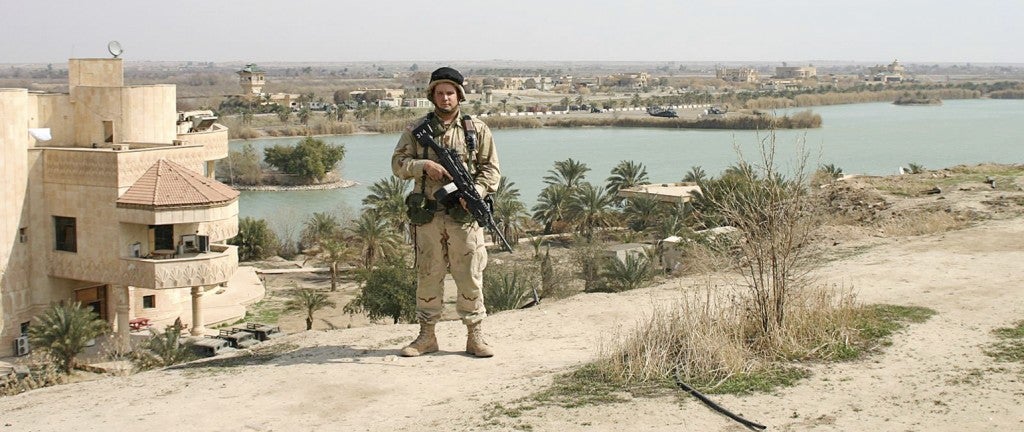 Nathan Lee during his tour in Iraq. Photo provided.