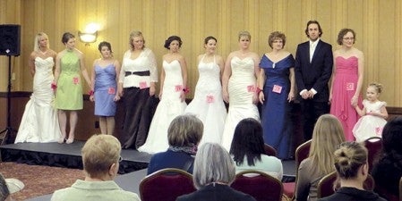 Models show off wedding fashions during last year’s bridal show portion of the Annual Wedding Showcase.  Photo provided
