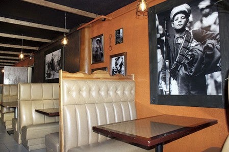 The 1910 is decorated throughout with pictures of the Mexican Revolution, which began in 1910.
