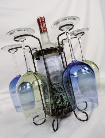 John Tapager also has for sale wine coolers that fit in his wine holders.  Eric Johnson/photodesk@austindailyherald.com
