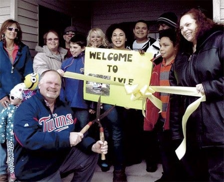 Lyle community leaders hold a ribbon cutting for 3B Eatery & Catering
