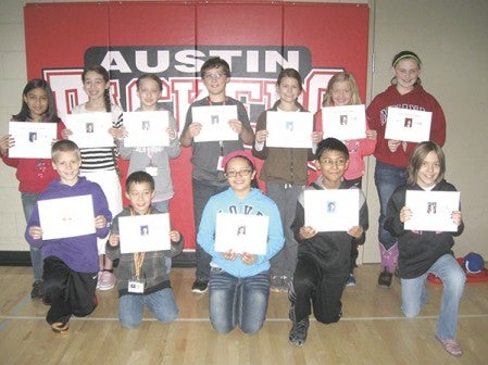 Fifth- and sixth-graders at I.J. Holton Intermediate School were recognized at a Character Counts assembly to recognize their positive behaviors and interactions with others.  October Student of the Month recognized the trait of Trustworthiness. Fifth-graders recognized were: Lauren Kaercher, Caleb Bailey, Mercedes Rodas Carmona, Megan Pirmantgen, Jessica Soto, Mee Reh, Annika Nelson, Elise Callahan, Hayden Lunt, Jeremiah Thackeray, Kellie Finney, Monica Rembao, Andrew Wangen, Raina Rosenberg
