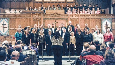 The Northwestern Singers open Saturday night’s “Why We Sing” concert.  Eric Johnson/photodesk @austindailyherald.com