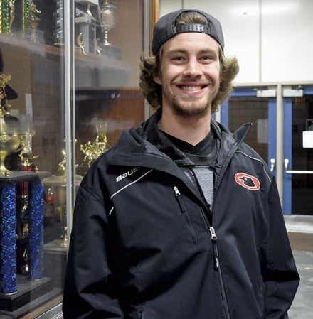 Austin grad Marcus Stoulil went back to hockey this season after playing baseball for a year at Buena Vista University. Stoulil is playing with the Rochester Icehawks. -- Rocky Hulne/sports@austindailyherald.com