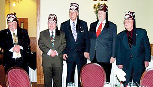 Officers for the Austin Area Shrine Club & Oriental Band for 2015.  --  Photo Provided