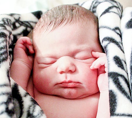 Tyler Bree Engel was born Jan. 3, 2015, at 10:45 a.m. She was born in her home with the help of a midwife. -- Photo provided.