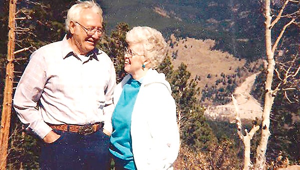 Myron and Betty Young vacationed in Colorado. The couple celebrated 67 years together before passing away two days apart. -- Photo provided