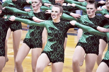 Abby Miller and the Packer dance team compete in the Simley Dance Invitational on Saturday. Photos provided by Tara Krumm