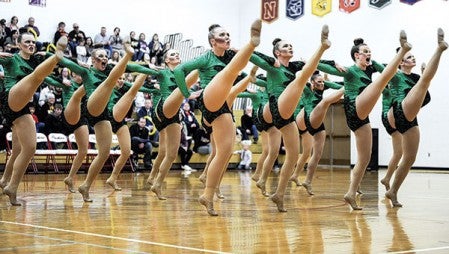 Dancers perform Saturday in the High Kick portion. Herald file photos