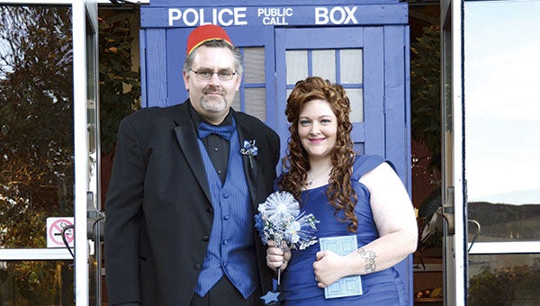 Area couple Garry Laugerude and Jennifer Spain made their wedding dreams come true with their favorite science fiction show, “Doctor Who”