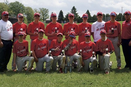 The 14-year old Eagles All Stars went 4-0 in the Albert Lea Knights tournament recently. Photo Provided
