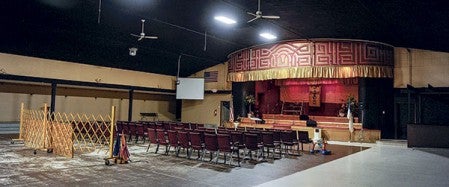 The main ballroom area of what was the El Parral Ballroom is now the main worship center for the International Fellowship Word Church. Eric Johnson/photodesk@austindailyherald.com
