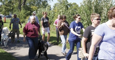 More than 45 showed up in September to help with the 19th annual Walk for the Animals. Photo provided