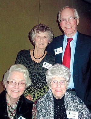 Austin Cotillion November committee. Behind: Dian and Terry Dorsey, chairmen. Sitting: Sue Radloff, left, and Madelon Collette. Photo provided