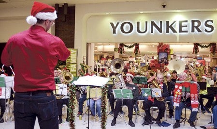 TubaChristmas from 2014 when it was held outside of Younkers. Herald file photo