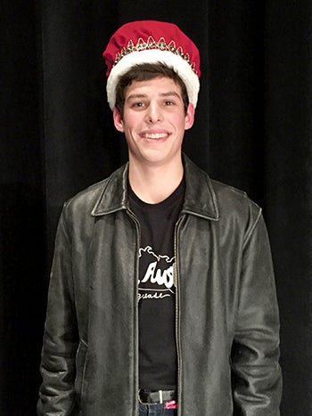 Sam Ewing won the Mr. Austin pageant Monday night at Austin High School.