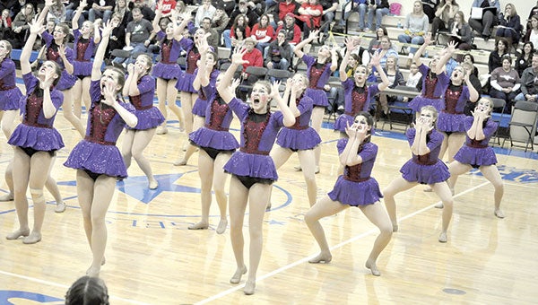 Austin Packer Dance Team competes at the Academy of Holy Angels 2015 Winter Jam Dance Invitational on Saturday. Photo provided by Tara Krumm