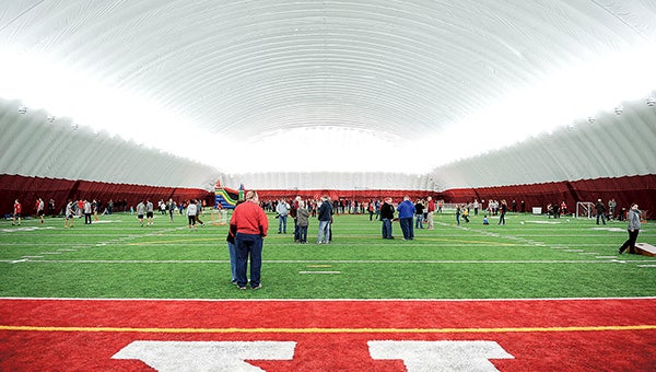 An open house was held for the public in December 2015 for the new dome over Art Hass Stadium. Herald file photo