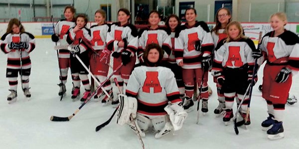The Austin 10U girls hockey team took fifth in the River Falls tournament recently. Photo Provided