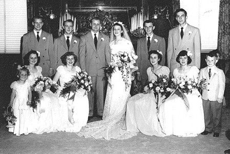 The wedding parety of Eileen and Harlan Lysne.  Photo provided