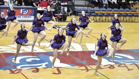 The Austin dance team performs Saturday during the Section 1AA tournament at Albert Lea High School. Photo provided by Tara Krumm