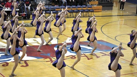 The Austin dance team performs Saturday during the Section 1AA tournament at Albert Lea High School.   Photo provided by Tara Krumm