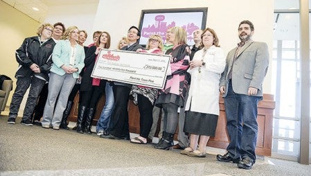 On Thursday, the final total of this year’s Paint the Town Pink was announced. The 2016 events raised $272,000.  Eric Johnson/photodesk@austindailyherald.com