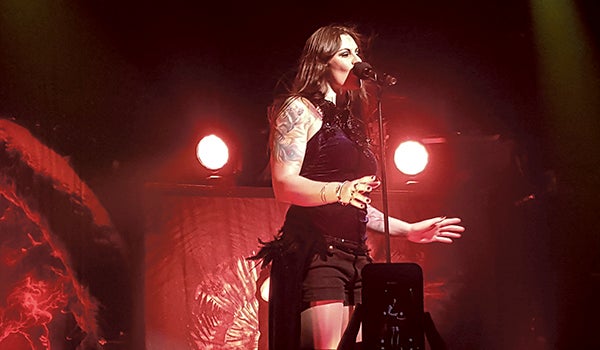 Floor Jansen, lead singer for the Finnish band Nightwish at First Avenue in Minneapolis last Monday. She did not buy me a sandwich. Eric Johnson/photodesk@austindailyherald.com