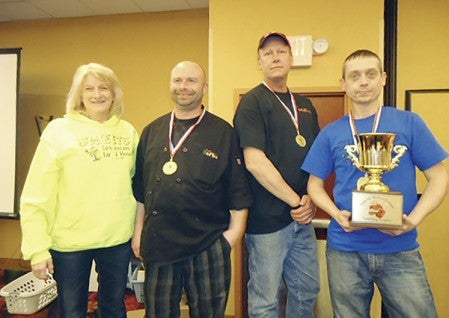 Representatives from Sweet’s Hotel, Austin Holiday Inn and Wolf’s Den won for Restaurant Chef. Photo provided