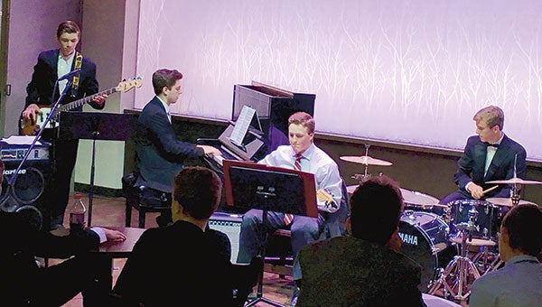 Four Austin High School jazz ensembles took part in the 50th annual Eau Claire Jazz Festival on Saturday. Nearly 60 students in Scarlet Jazz, Packer Jazz, Jazz One, and the Jazz Combo (pictured) took part in what is one of the nation’s largest and most competitive jazz events. Several students received Outstanding Soloist Awards. Local audiences can hear the jazz bands in concert at the Spring Jazz Show on May 13 and the annual Band Blast concert on May 20. Photo provided