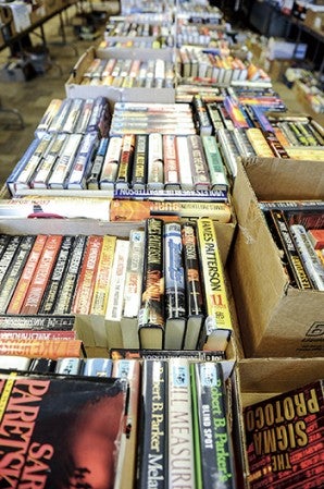 The annual book sale at the Austin Public Library has more than 14,000 items to pick through.