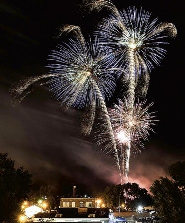 Fireworks burst overhead, wrapping up the Hormel’s 125th anniversary celebration Friday. Eric Johnson/photodesk@austindailyherald.com