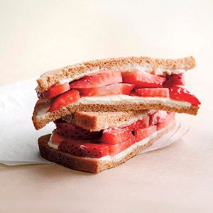 Strawberry and Cream Cheese Sandwich