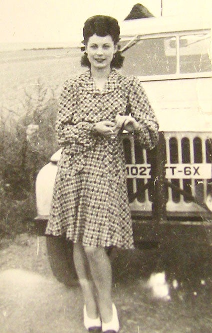 Nelly Croes worked at the airfield that came under control of the Allies following the liberation of France. She worked as an interpreter. She was able to eat meals with the officers, and even had her own Jeep and driver. Photo provided.
