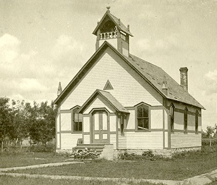 This is the Lyle Methodist church circa 1900. The building later became home to the Lyle Mission Church and, later, the Bethel Alliance church. This is a good example of old photographs that Mitchell Helle is collecting for a written history of the community. Photo provided