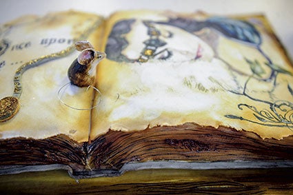 Some of the entries into the Austin Public Library’s Edible Book Festival were highly intricate including this example by Amanda Kestner based off the book, “The Tale of Despereaux.” 