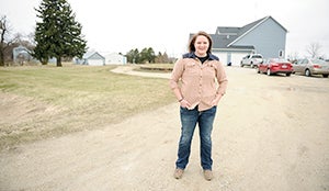Laura Meany, who long has been involved in farming and 4-H, has now moved home to take over the family farm. Eric Johnson/photodesk@austindailyherald.com
