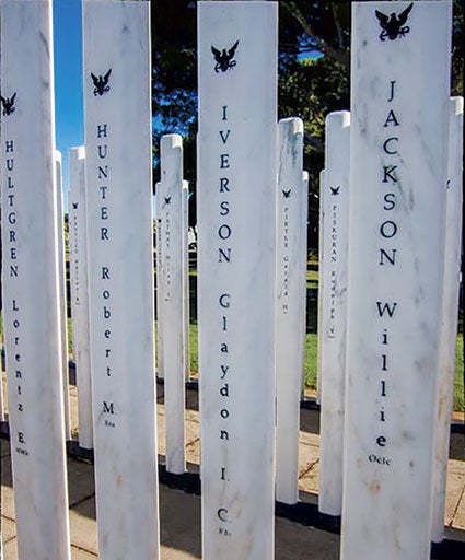 The only marker remembering Glaydon Iverson for decades has been in a Pearl Harbor memorial in Hawaii. Iverson’s remains will come home to Minnesota in May to be buried in his final resting place. Photos provided
