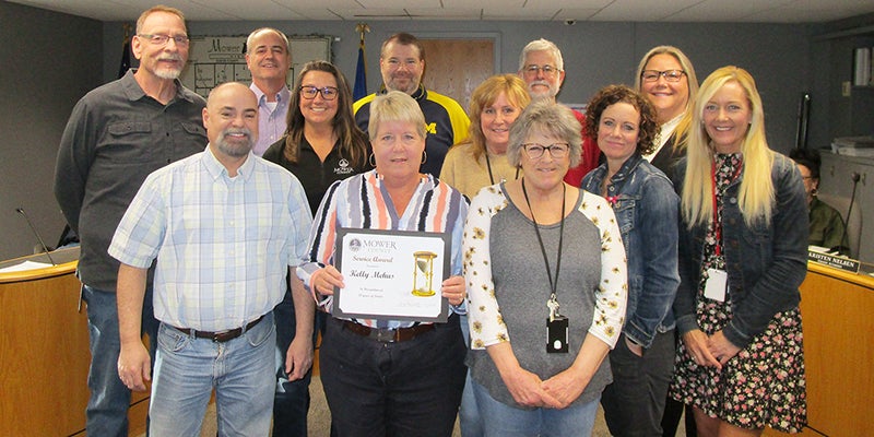 Mehus honored for 38 years with the county – Austin Daily Herald