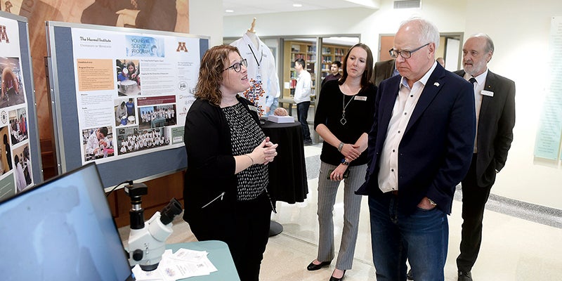 Walz praises Institute expansion project during Thursday visit – Austin Daily Herald